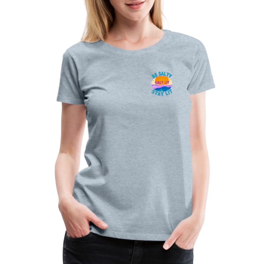 SALTLIT Scoop Neck - heather ice blue