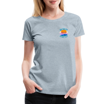 SALTLIT Scoop Neck - heather ice blue