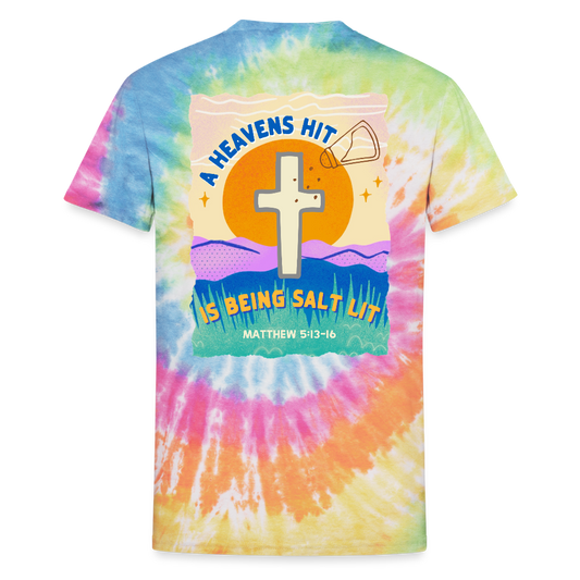 Salt Lit Unisex Tie Dye T-Shirt - rainbow