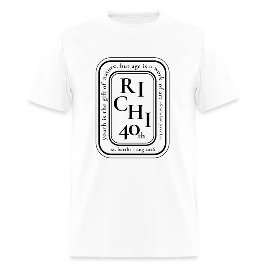 Richi 40th Men's T-Shirt | GILDAN 5000 - white