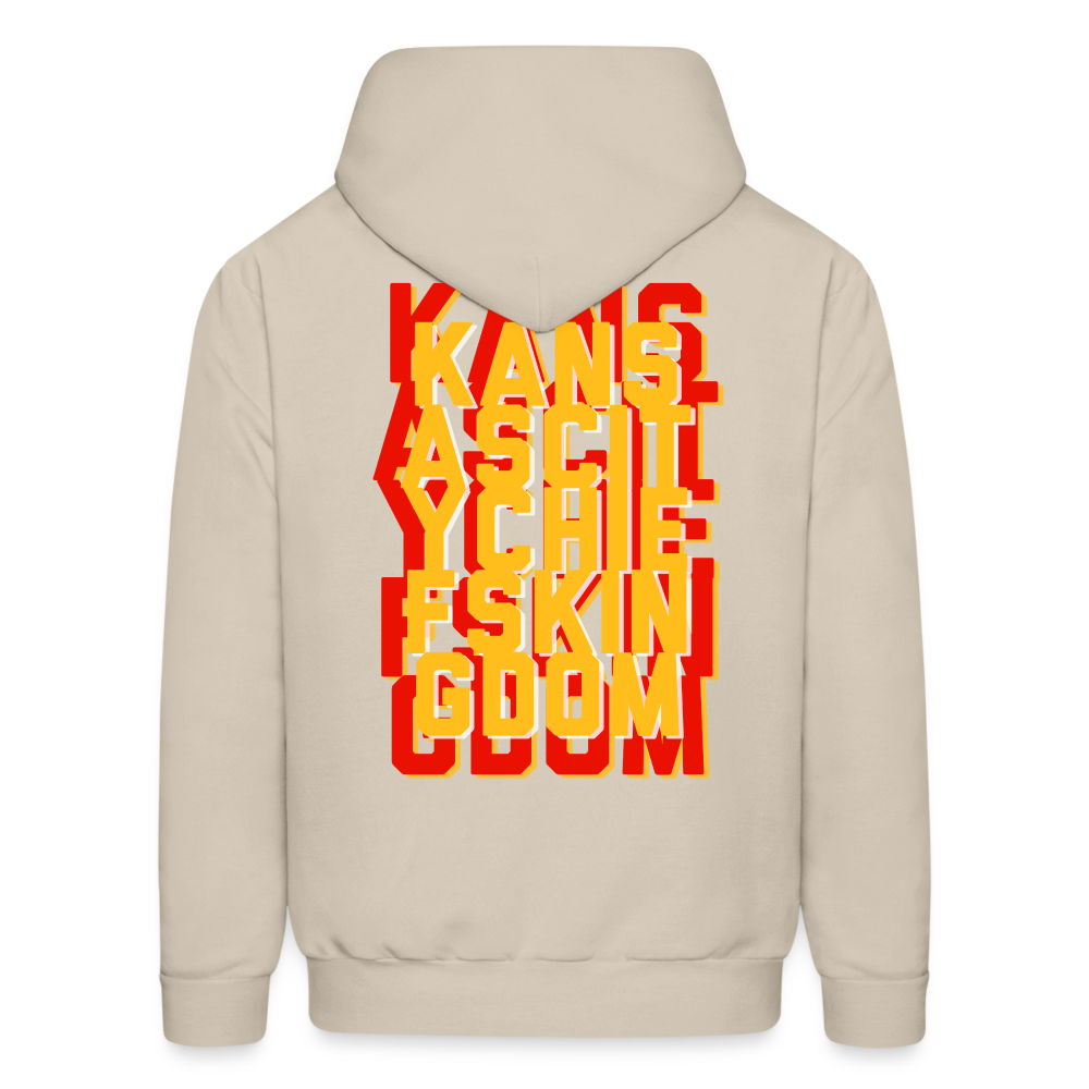 KC Chiefs Kingdom Men's Hoodie - Sand