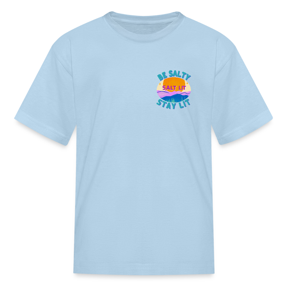 SALT LIT Kids' T-Shirt - powder blue