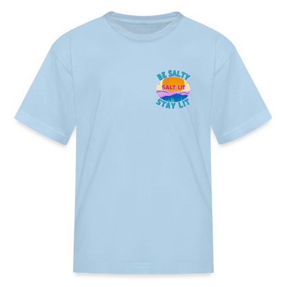 SALT LIT Kids' T-Shirt - powder blue