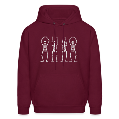 OHIO Skeletons Men's Hoodie - burgundy