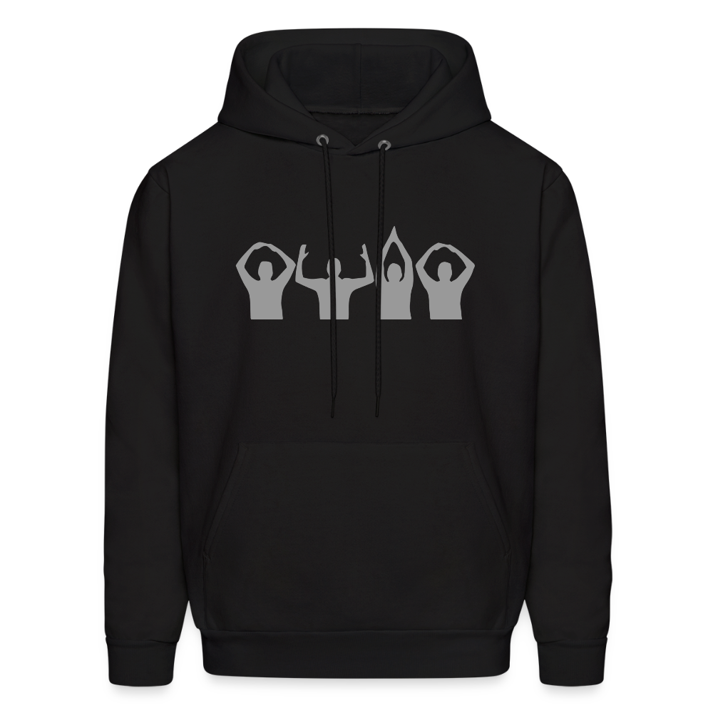 O-H-I-O Silhouette Men's Hoodie - black