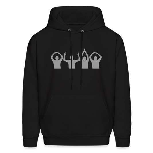 O-H-I-O Silhouette Men's Hoodie - black