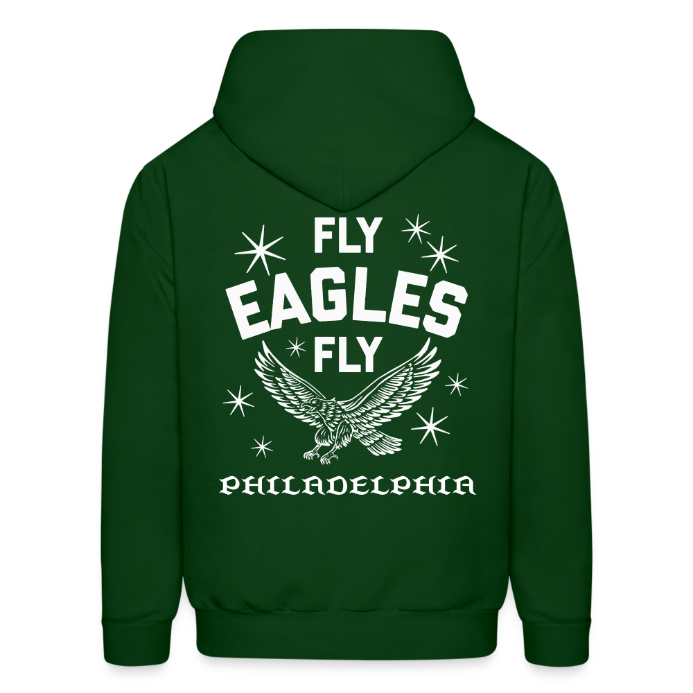 Fly Eagles Fly Men's Hoodie - forest green