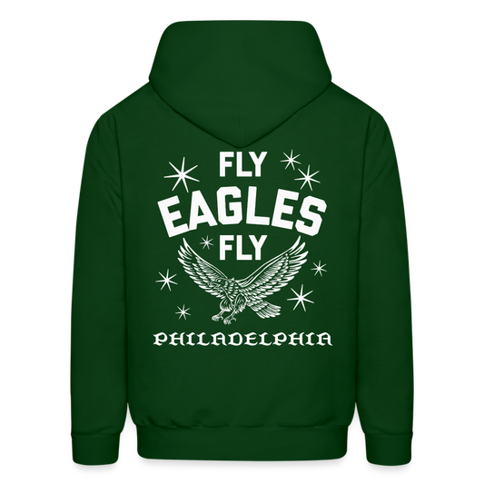 Fly Eagles Fly Men's Hoodie - forest green