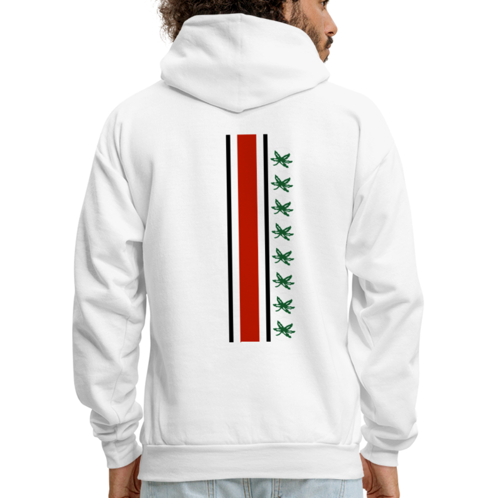 Helmet Stripes and Leaves Men's Hoodie - white