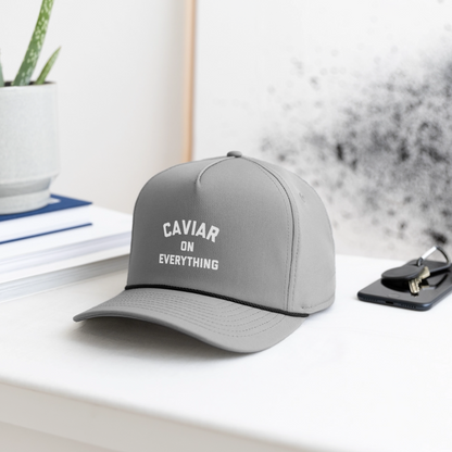 Caviar on Everything Rope Cap - gray/black