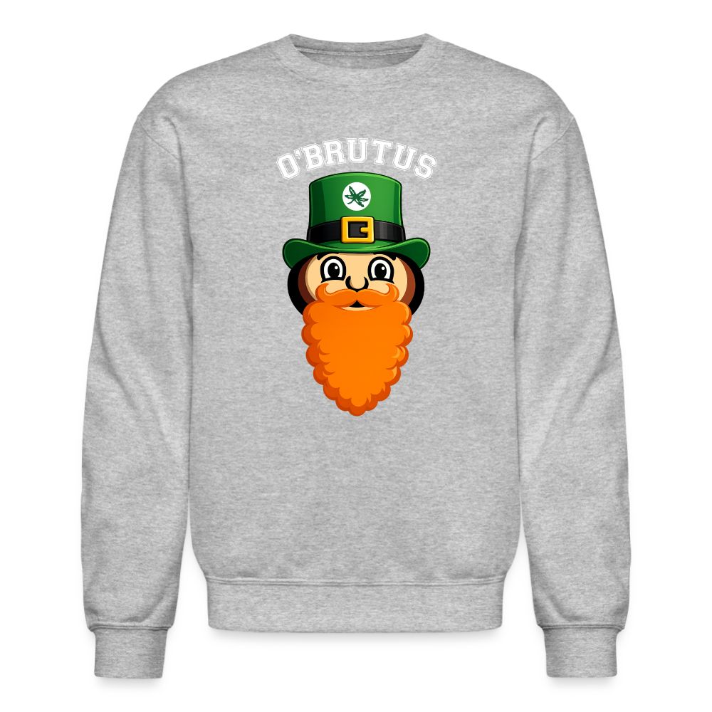 O'Brutus St. Patrick's Day Crewneck Sweatshirt - heather gray