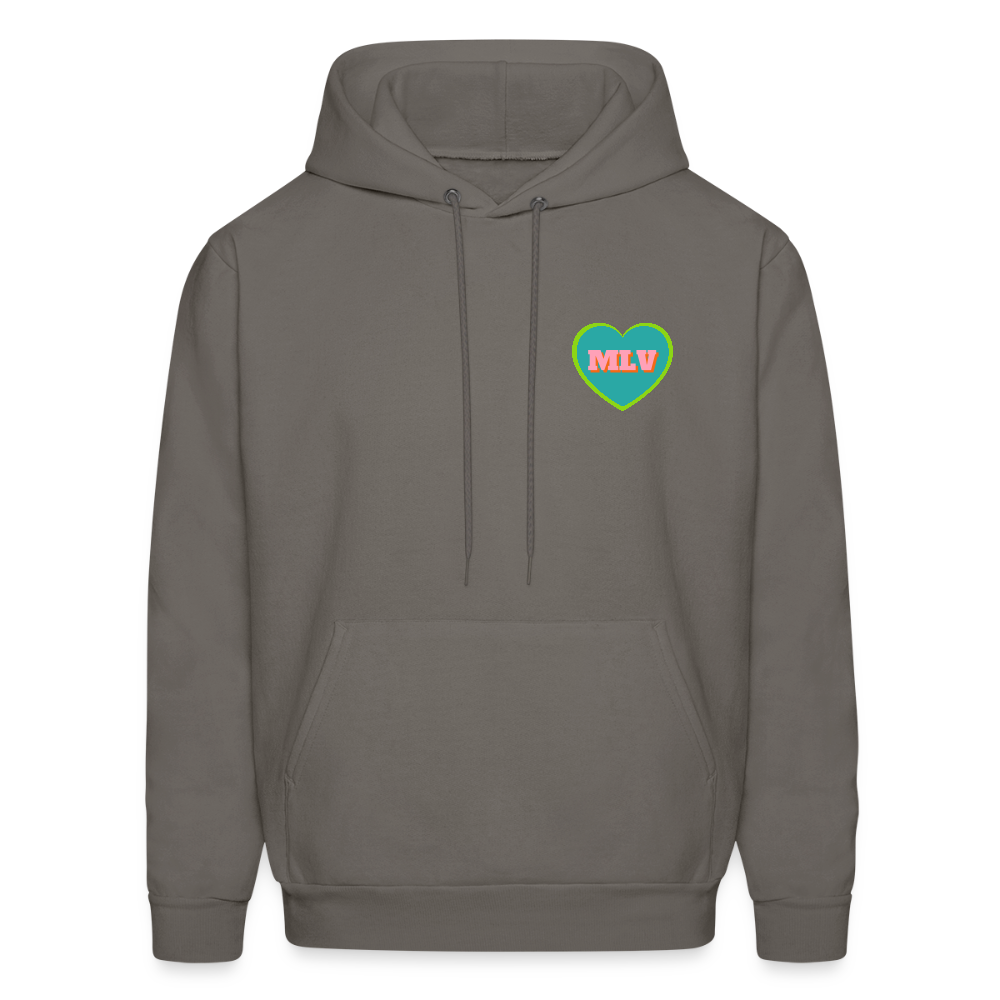 Monogrammed Initials Heart Unisex Hoodie - asphalt gray