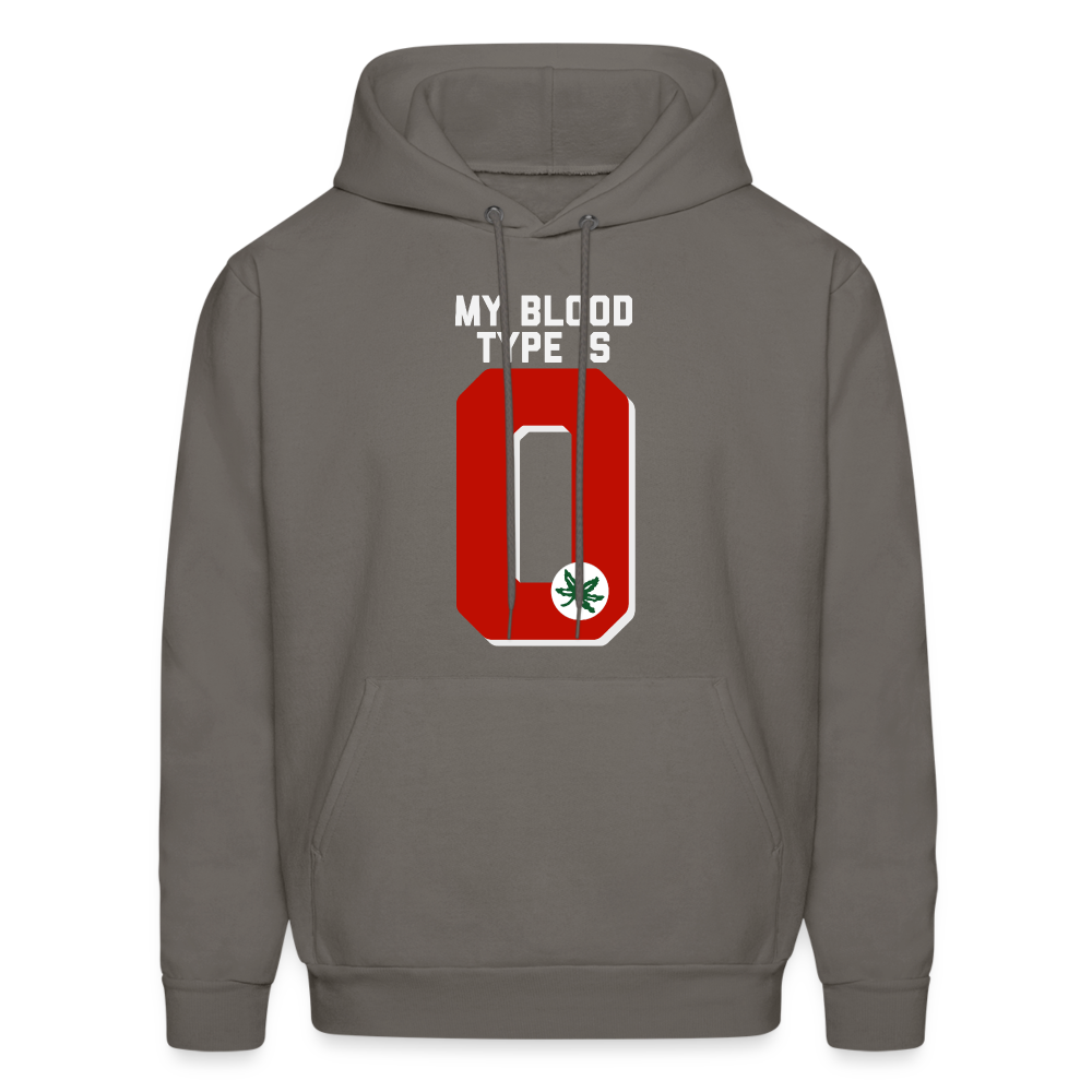 My Blood Type is O Men's Hoodie - asphalt gray