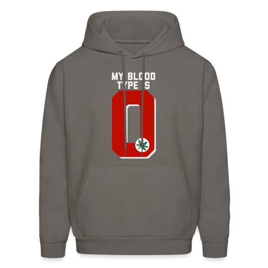 My Blood Type is O Men's Hoodie - asphalt gray