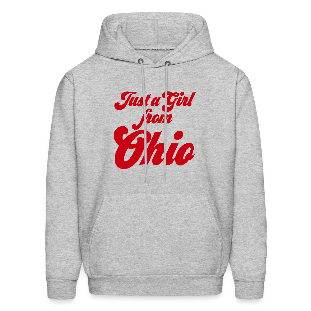 Just a Girl From Ohio Men's Hoodie - heather gray
