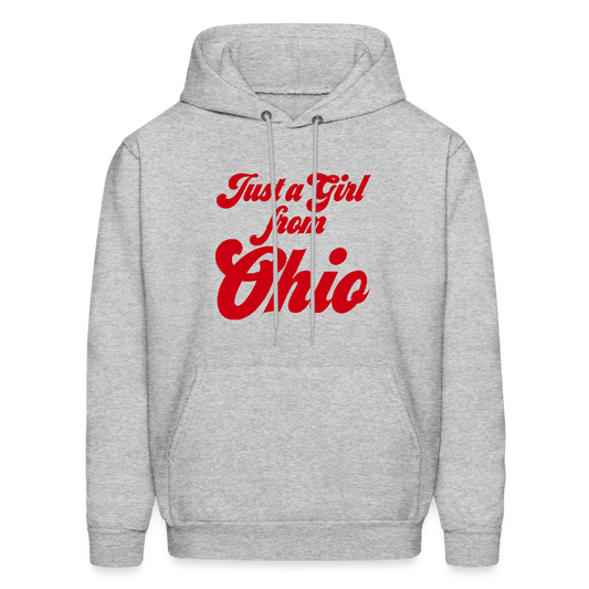 Just a Girl From Ohio Men's Hoodie - heather gray