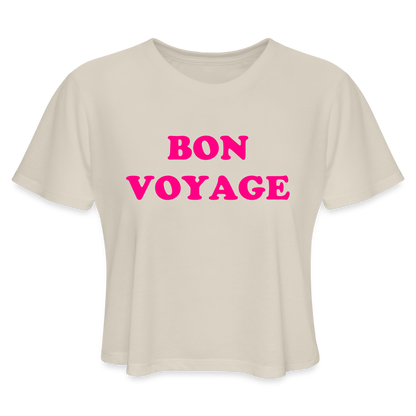 Bon Voyage Women's Cropped T-Shirt - dust