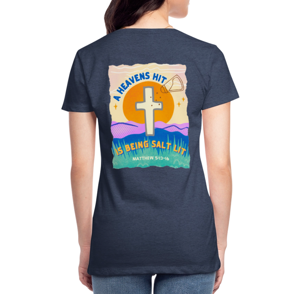 SALTLIT Scoop Neck - heather blue