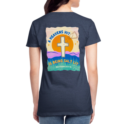 SALTLIT Scoop Neck - heather blue
