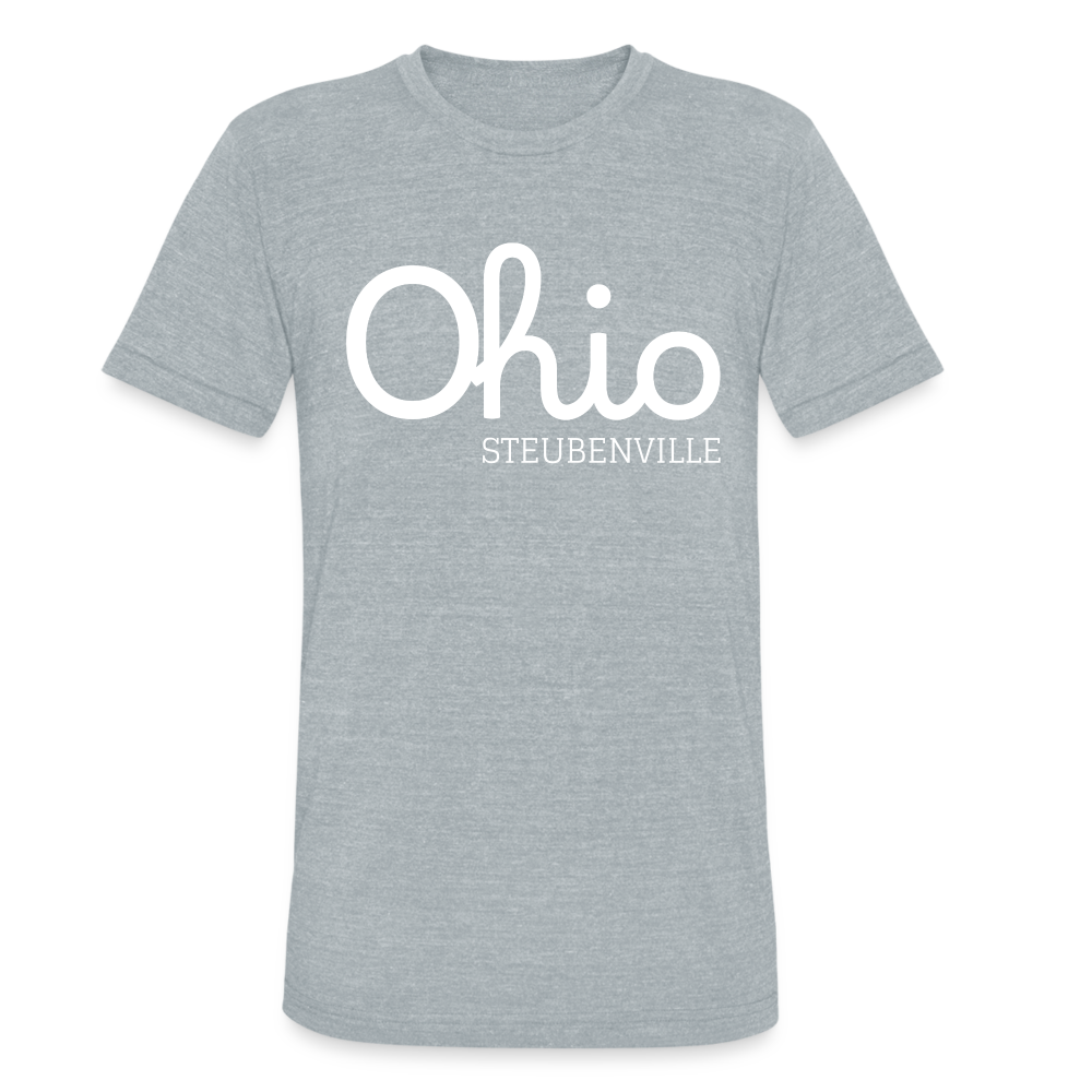 Steubenville Ohio Unisex Jersey T-Shirt by Bella + Canvas - heather grey