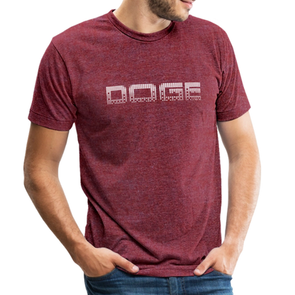 DOGE Unisex Tri-Blend T-Shirt - heather cranberry
