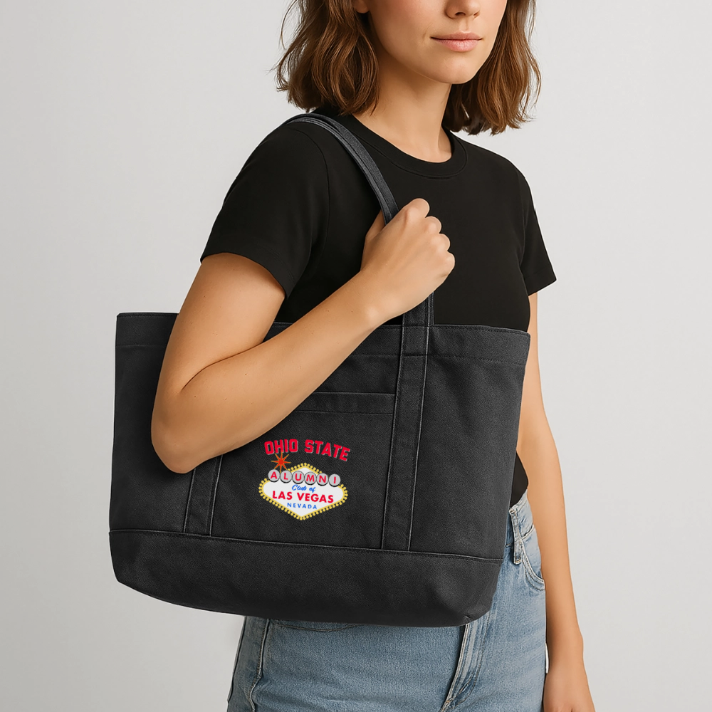 OSAC Cotton Pigment Dyed Tote Bag - washed black