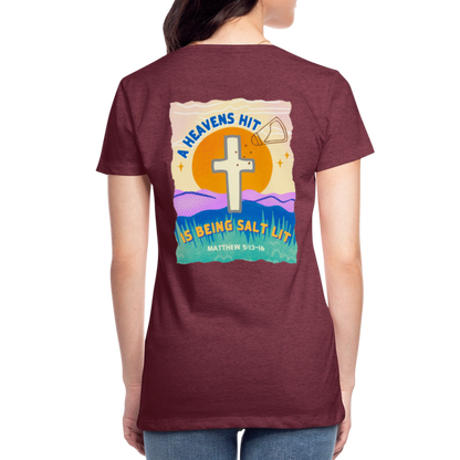 SALTLIT Scoop Neck - heather burgundy