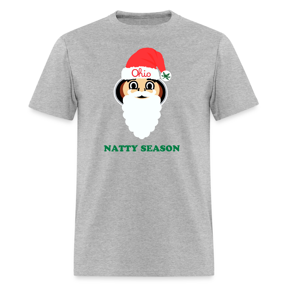 Ohio Santa Natty Season Unisex T-Shirt - heather gray
