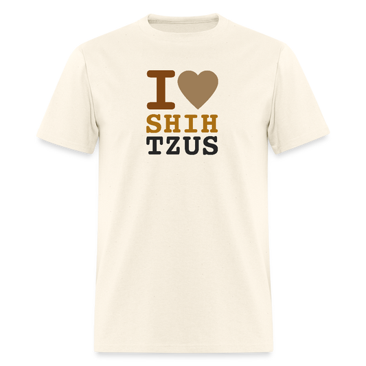 I <3 Shih Tzus Unisex T-Shirt - sweet cream heather