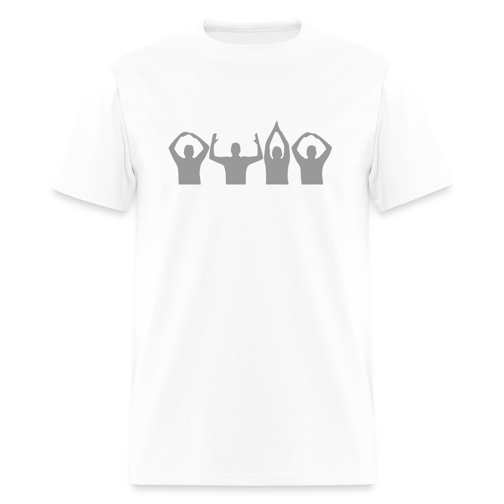O-H-I-O Silhouette Men's T-Shirt | GILDAN 5000 - white