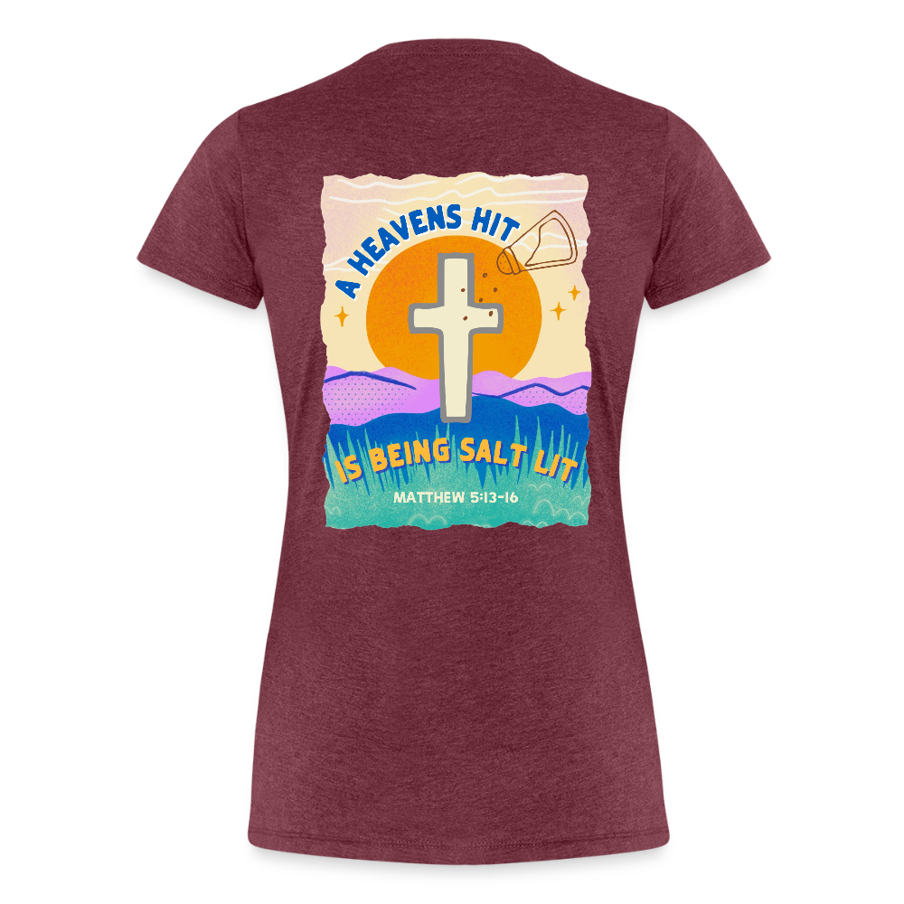 SALTLIT Scoop Neck - heather burgundy