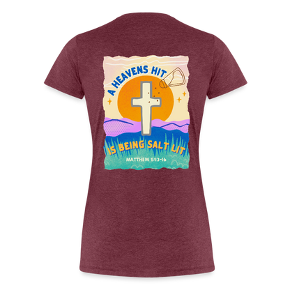 SALTLIT Scoop Neck - heather burgundy