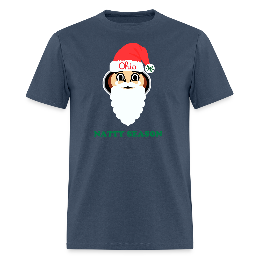 Ohio Santa Natty Season Unisex T-Shirt -  blue dusk