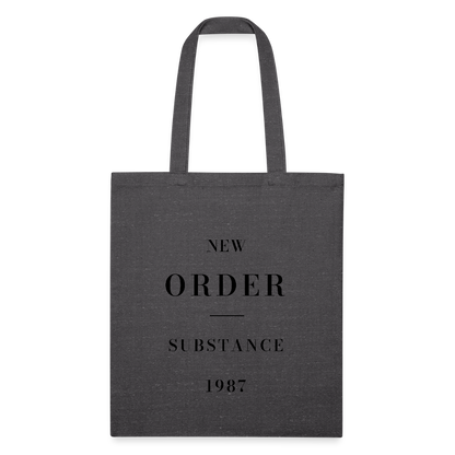 New Order Substance 1987 Recycled Tote Bag - charcoal grey