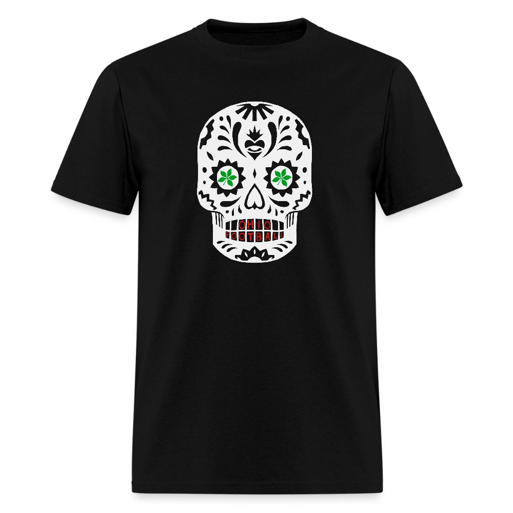 Sugar Skulls Ohio Football Unisex Classic T-Shirt - black