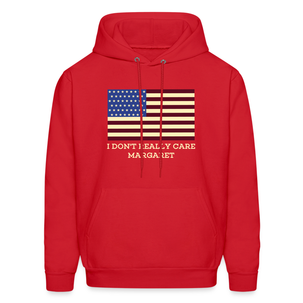 I Don't Really Care Margaret Men's Hoodie - red