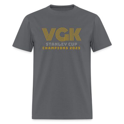 VGK Stanley Cup Champions 2023 Men's T-Shirt | GILDAN 5000 - charcoal