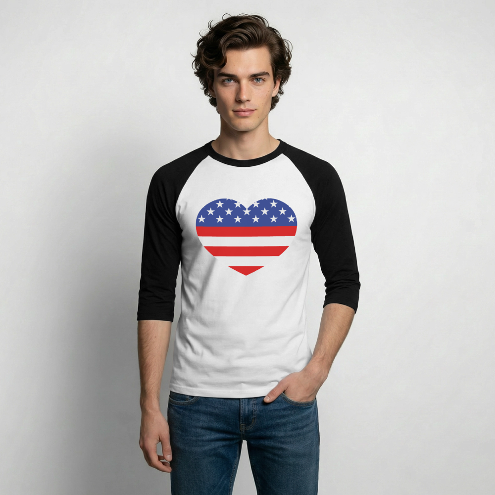 Baseball T-Shirt - white/black