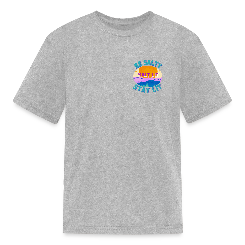 SALT LIT Kids' T-Shirt - heather gray