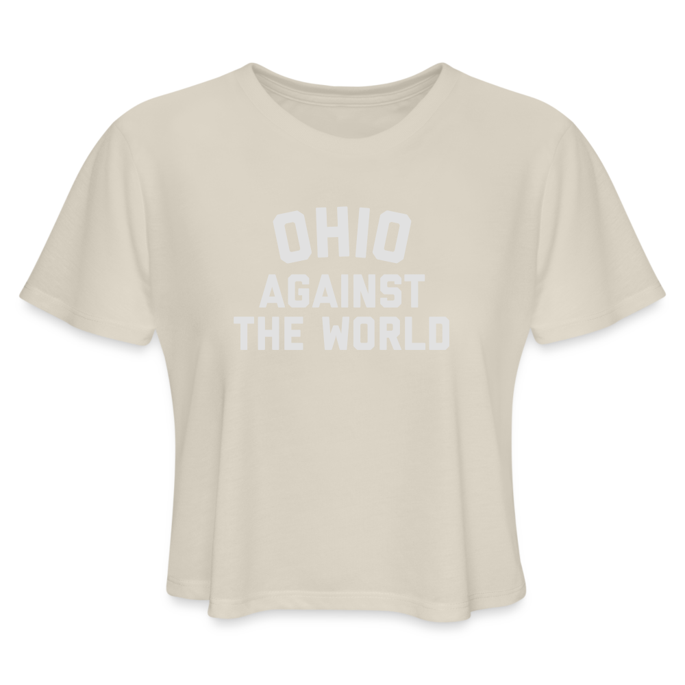 Ohio Against the World Women's Cropped T-Shirt - dust