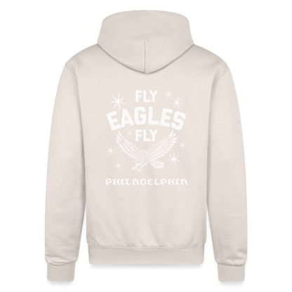 Fly Eagles Fly Champion Unisex Powerblend Hoodie - Sand