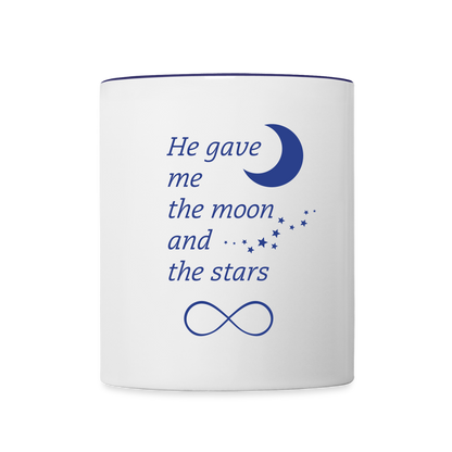 Cousins Beach Team Conrad Infinity Contrast Coffee Mug - white/cobalt blue