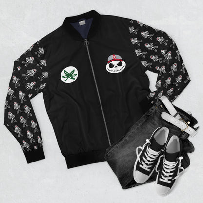Brutus Buckeye King Jack Skellington Skull Men's Bomber Jacket (AOP)