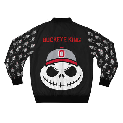 Brutus Buckeye King Jack Skellington Skull Men's Bomber Jacket (AOP)