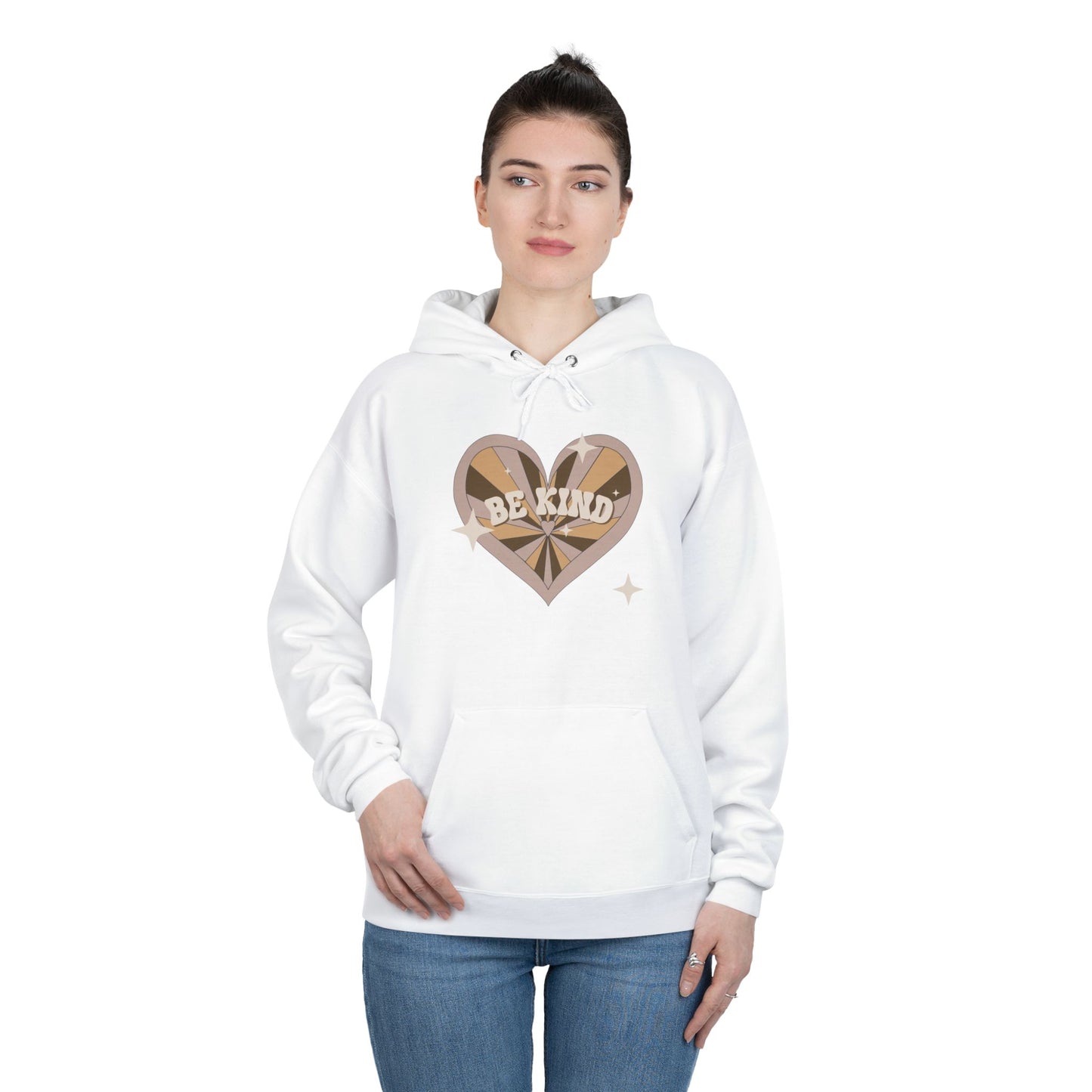 Be Kind Heart Unisex EcoSmart® Pullover Hoodie Sweatshirt