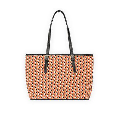 Burkin Black Pattern PU Leather Shoulder Bag