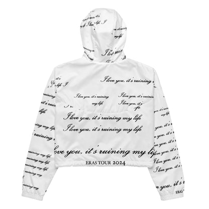 Fortnight I Love You TTPD Taylor Women’s cropped windbreaker
