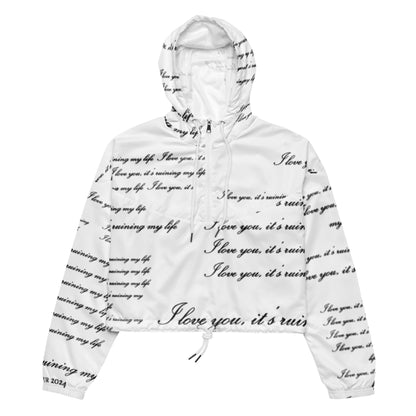 Fortnight I Love You TTPD Taylor Women’s cropped windbreaker