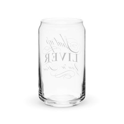 Shut Up Lived You're Fine Can-shaped glass