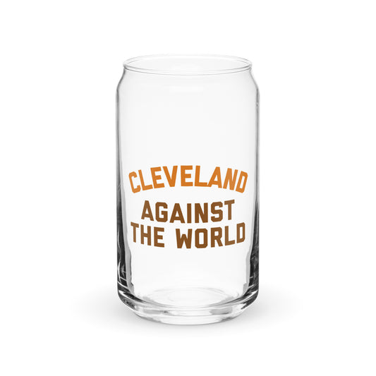 Cleveland Against the World Can-shaped glass